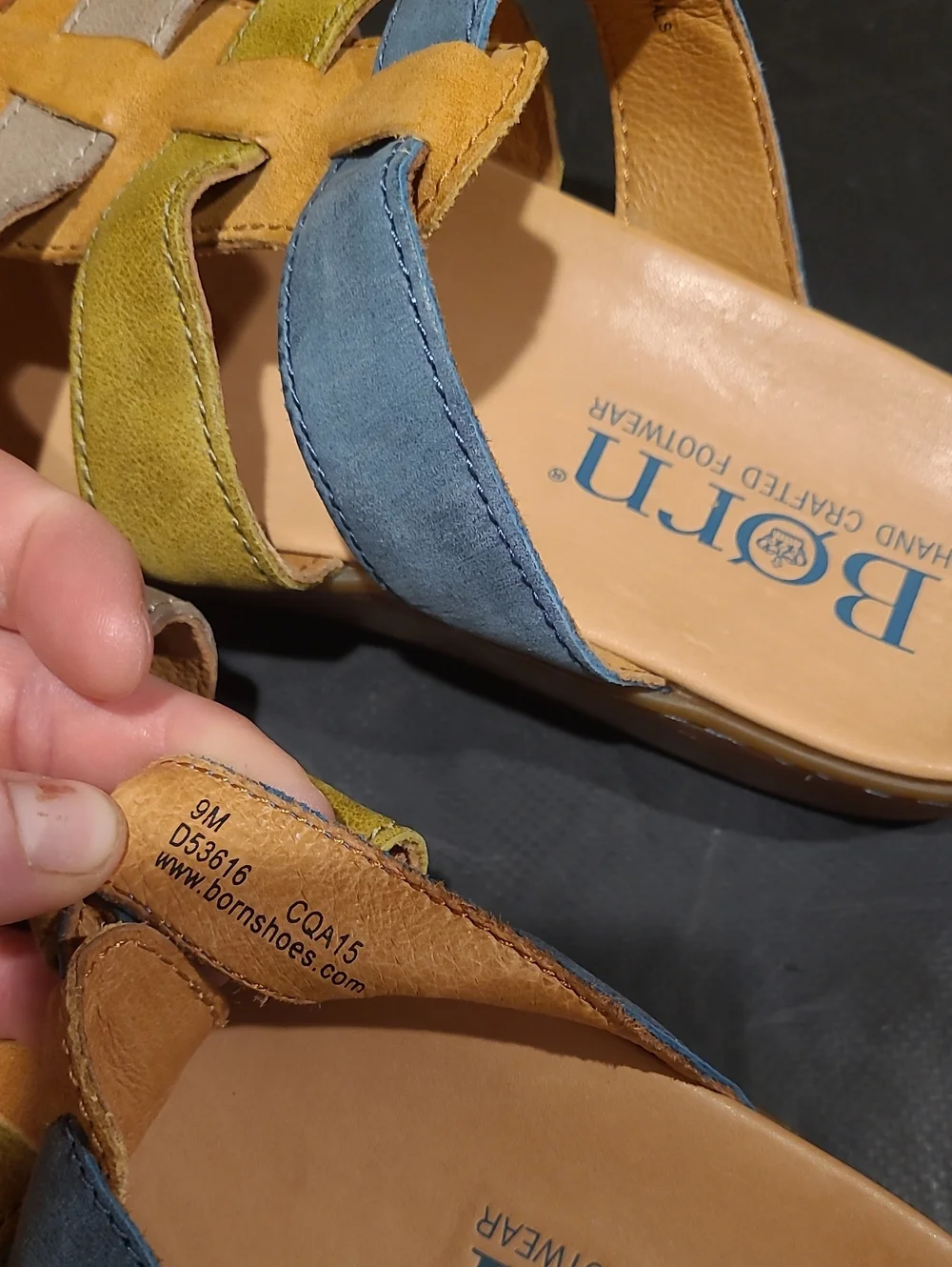Leather BORN Sandals- Multicolor